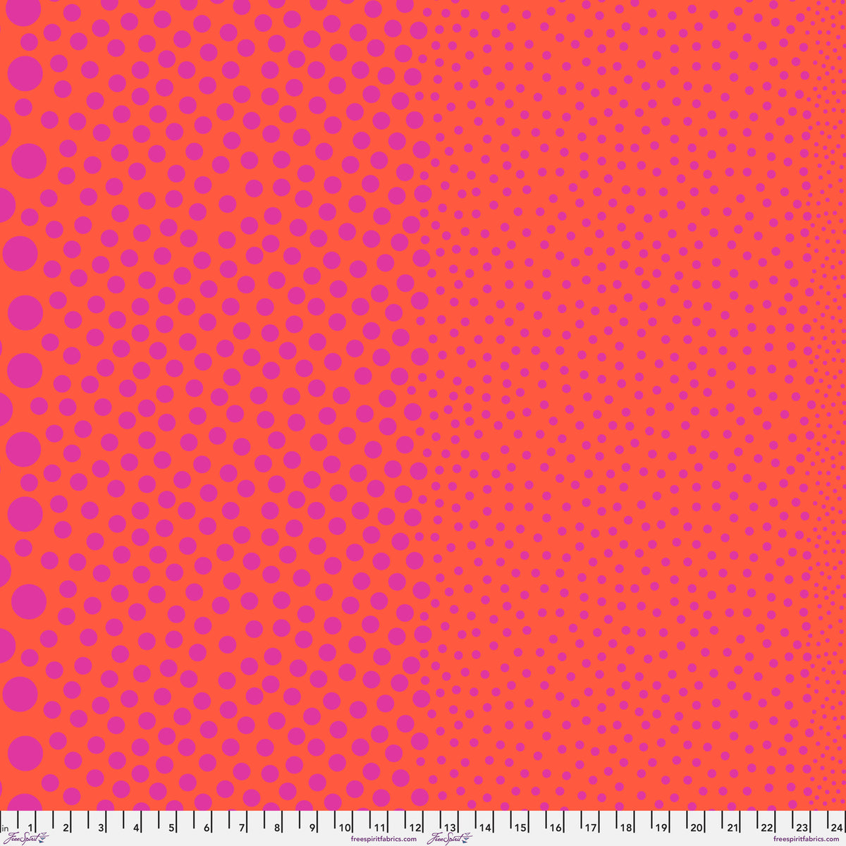 Stones in Tomato - True Colors by Tula Pink - Half Yard (Preorder)
