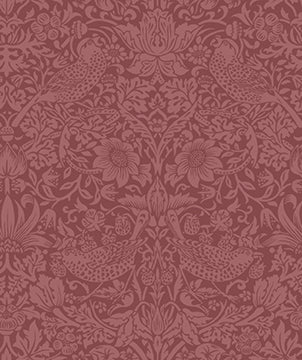 Tonal Strawberry Thief in Wardlewine quilting fabric, part of the Trellis Palette fabric collection by The Original Morris & Co (SKU: PWWM153.WARDLEWINE)