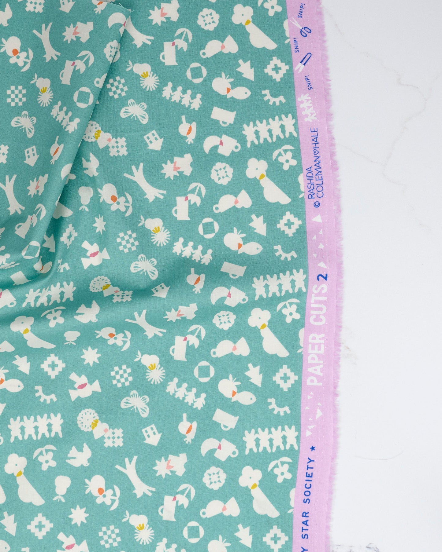 All Goods in Water - Paper Cuts 2 by Rashida Coleman Hale - Half Yard Fabric (Preorder)