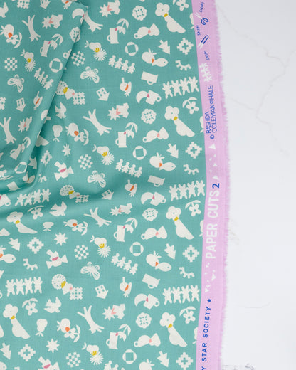 All Goods in Water - Paper Cuts 2 by Rashida Coleman Hale - Half Yard Fabric (Preorder)