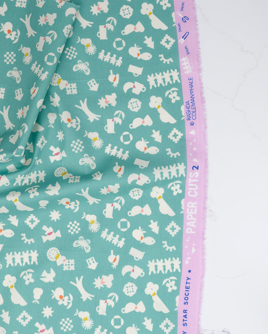 All Goods in Water - Paper Cuts 2 by Rashida Coleman Hale - Half Yard Fabric (Preorder)