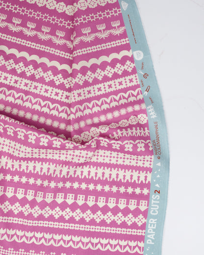 Paper Cuttings in Heliotrope - Paper Cuts 2 by Rashida Coleman Hale - Half Yard Fabric (Preorder)