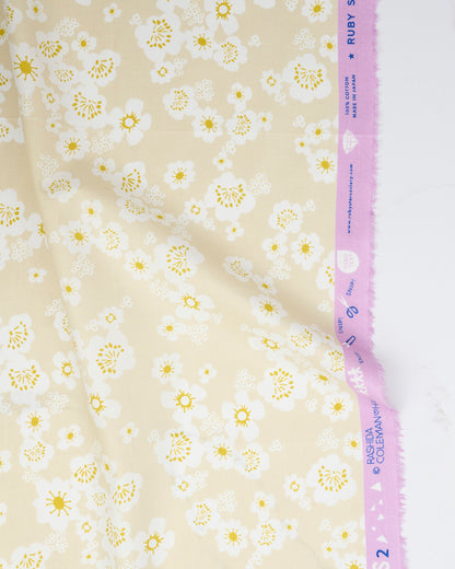 Hana in Parchment - Paper Cuts 2 by Rashida Coleman Hale - Half Yard Fabric (Preorder)