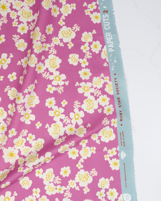 Hana in Heliotrope - Paper Cuts 2 by Rashida Coleman Hale - Half Yard Fabric (Preorder)