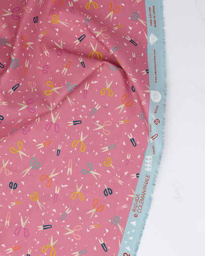 Snip Snip in Plum - Paper Cuts 2 by Rashida Coleman Hale - Half Yard Fabric (Preorder)