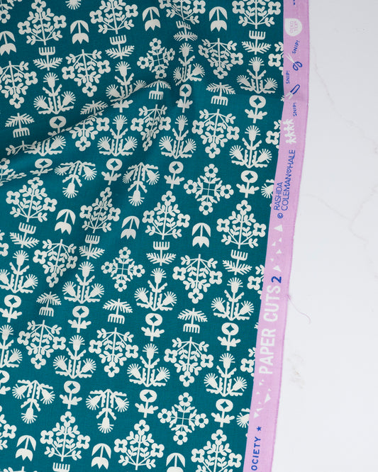 Fresh Cut Flowers in Storytime - Paper Cuts 2 by Rashida Coleman Hale - Half Yard Fabric (Preorder)