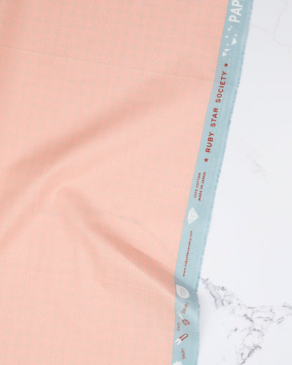 Peg Board in Peach Puff - Paper Cuts 2 by Rashida Coleman Hale - Half Yard Fabric (Preorder)