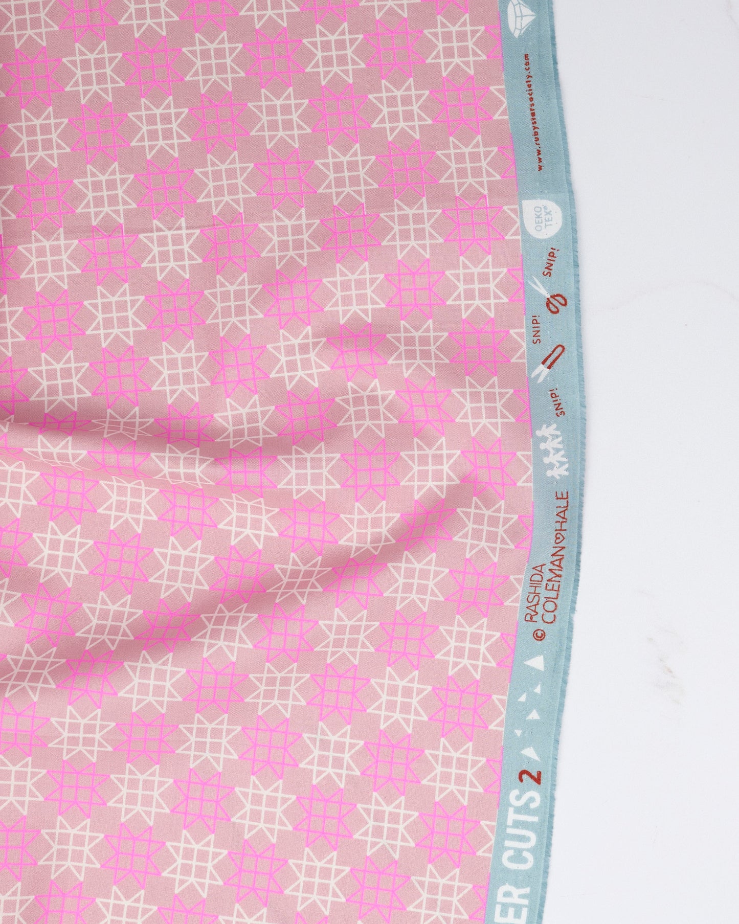 Paper Star in Lavender - Paper Cuts 2 by Rashida Coleman Hale - Half Yard Fabric (Preorder)