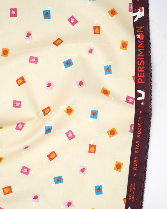 Joosie Joose in Shell - Persimmon by Rashida Coleman Hale - Half Yard Fabric (Preorder)