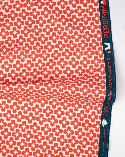 Leaf in Florida - Persimmon by Rashida Coleman Hale - Half Yard Fabric (Preorder)