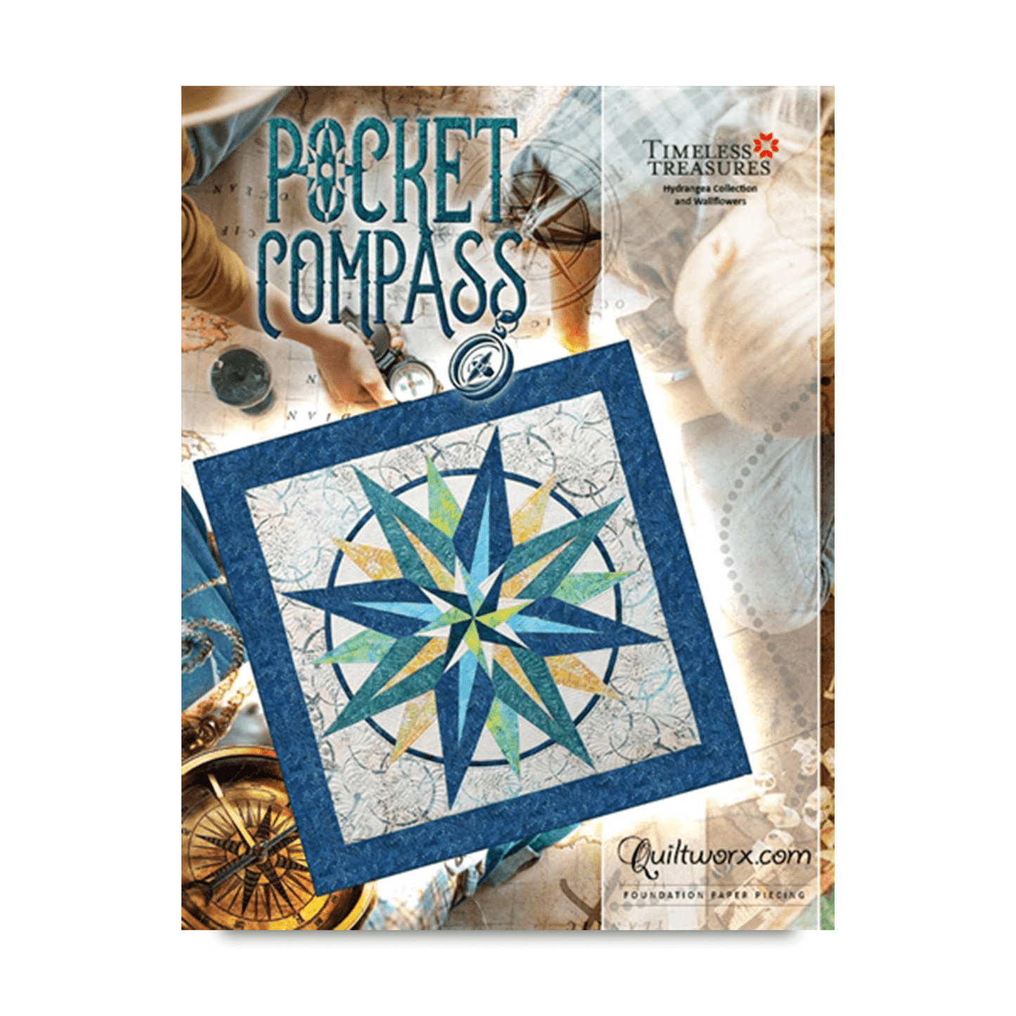 Pocket Compass Pattern - Quiltworx - JNQ00268P20 - Printed Pattern