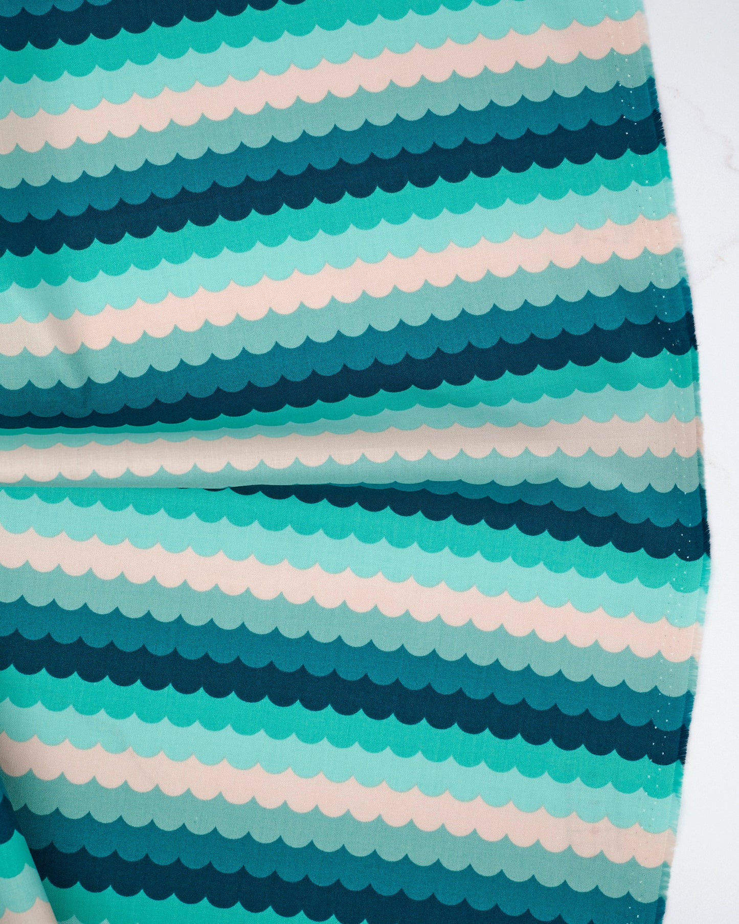 Umbrella Scallops in Peacock - Poolside Too by Ruby Star Society - Half Yard Fabric (Preorder)