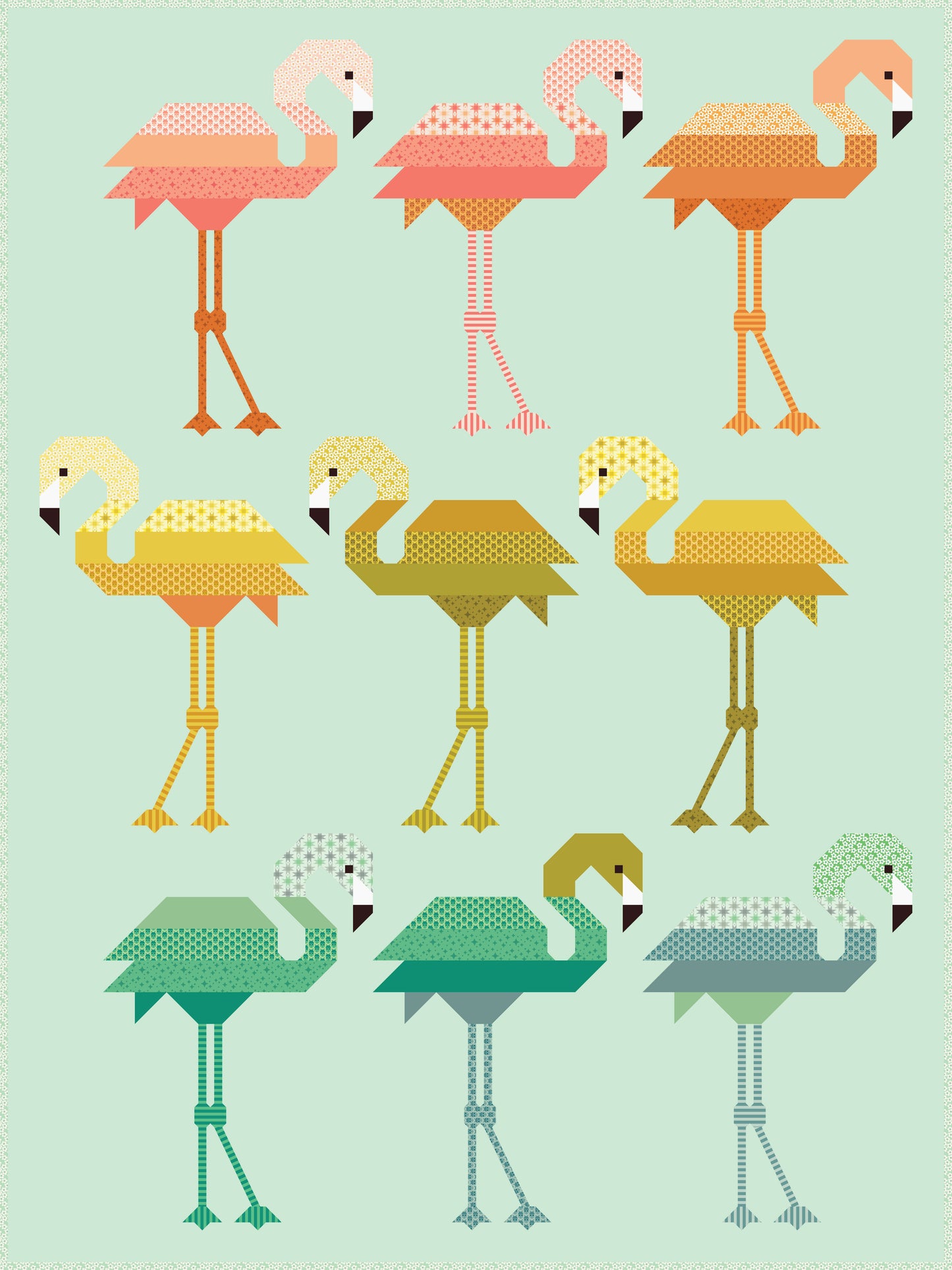 Florence Flamingo Fabric-Only Quilt Kit (Preorder)