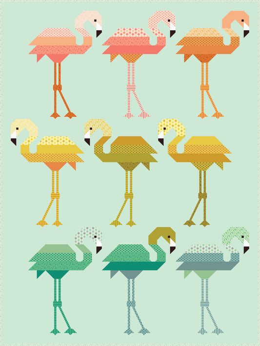 Florence Flamingo Fabric-Only Quilt Kit (Preorder)