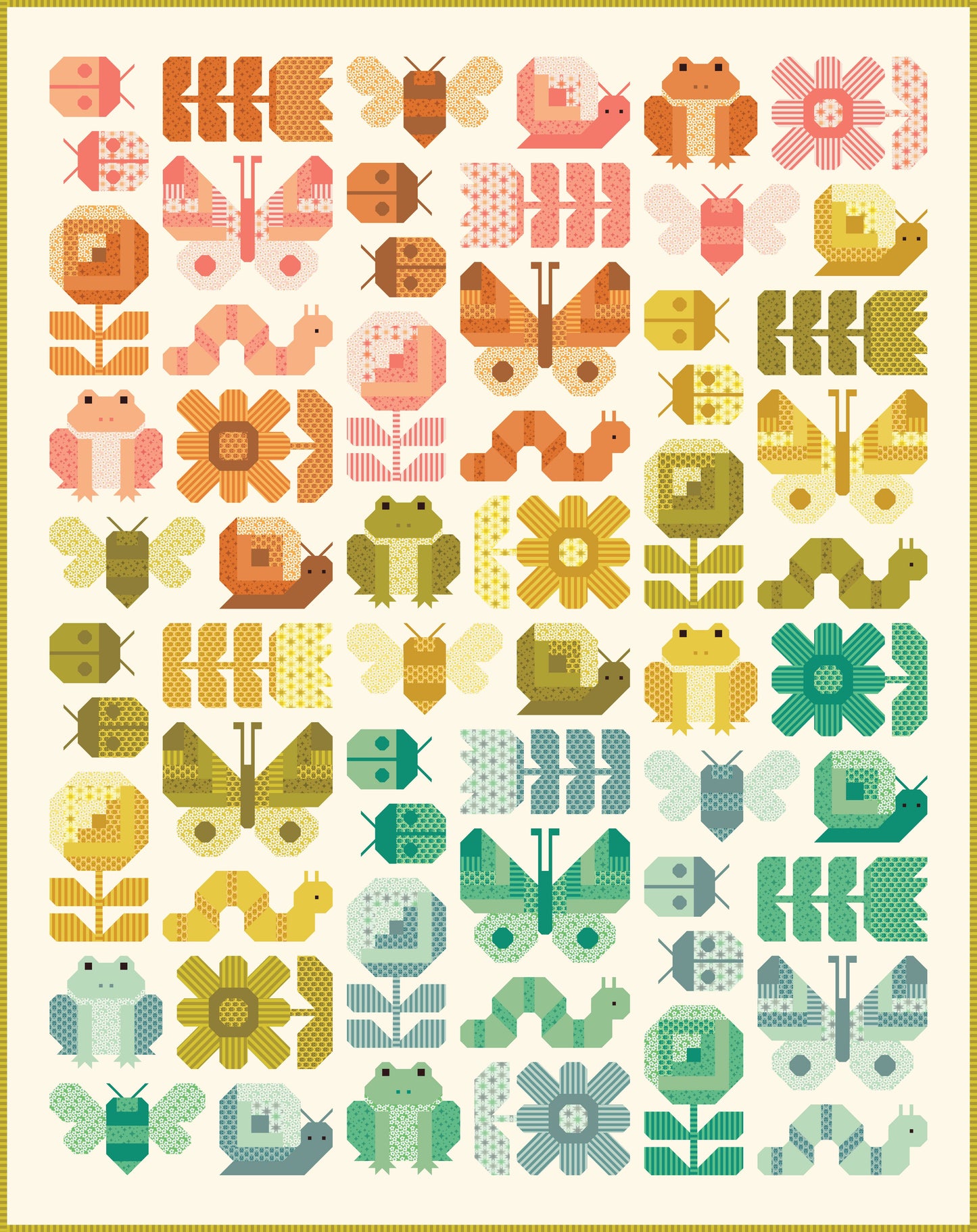 Busy Backyard Fabric-Only Quilt Kit (Preorder)