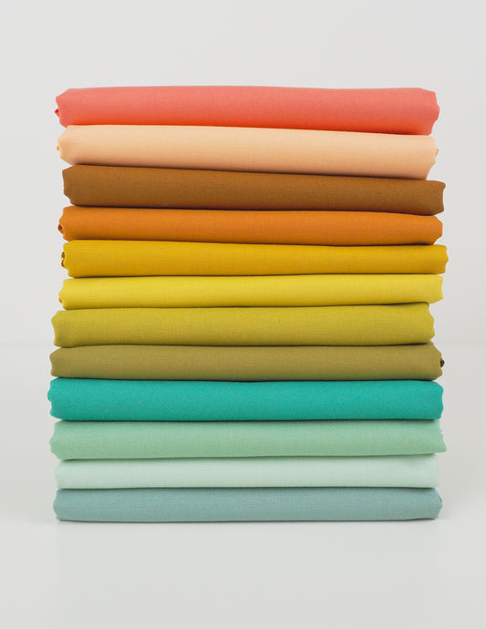 Popcorn Bella Solids 5-Inch Charm Pack by Elizabeth Hartman for Moda, 42 pieces (Preorder)