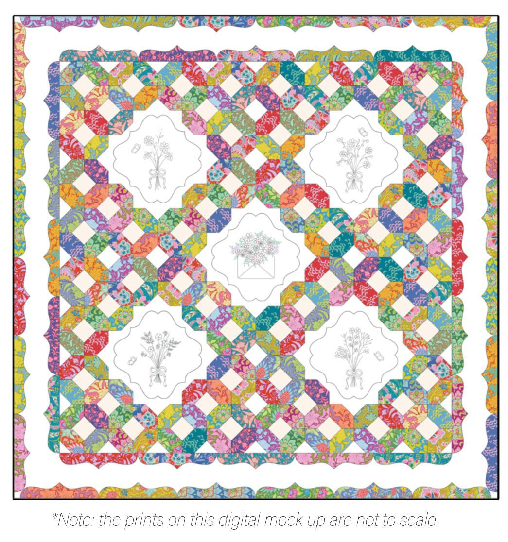 Posy - Quilt Kit - Fabric Only - Lilabelle Lane Creations