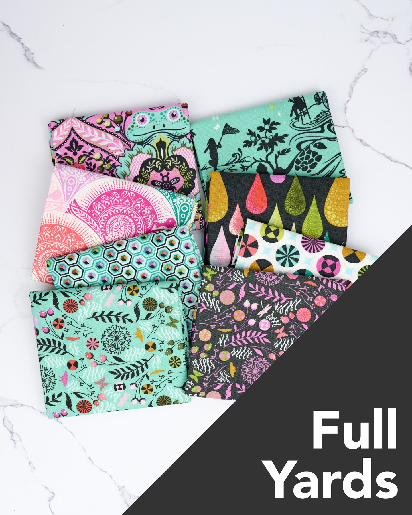 Prince Charming Déjà Vu Full Yard Bundle by Tula Pink - 8 pieces (Preorder)