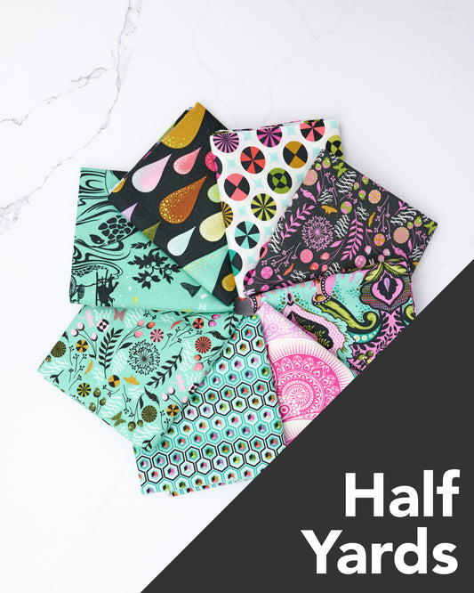 Prince Charming Déjà Vu Half Yard Bundle by Tula Pink - 8 pieces (Preorder)