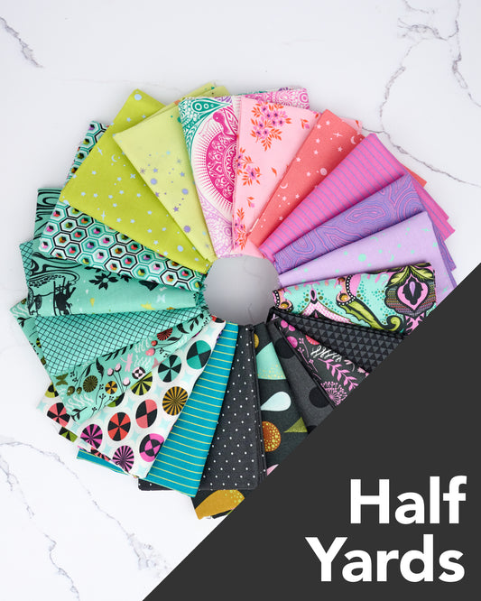 Prince Charming Déjà Vu + Coordinates Half Yard Bundle by Tula Pink - 20 pieces (Preorder)