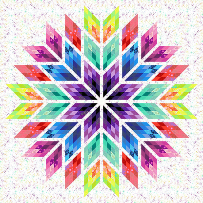 Prismatic Star (Queen) Tula Pink Quilt Kit - Fabric Only (Preorder)