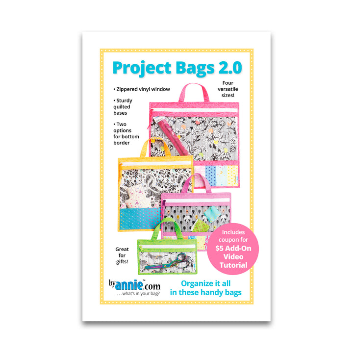 Project Bags 2.0 - Patterns by Annie - Paper Pattern - PBA206-2