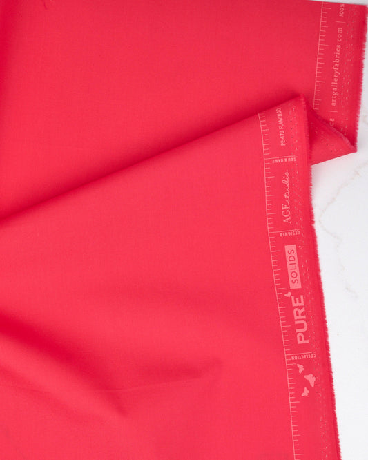 Pure Solids - Flamingo - Art Gallery - PE473 - Half Yard