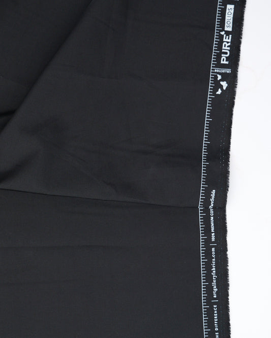 Pure Solids - Deep Black - Art Gallery - PE499 - Half Yard