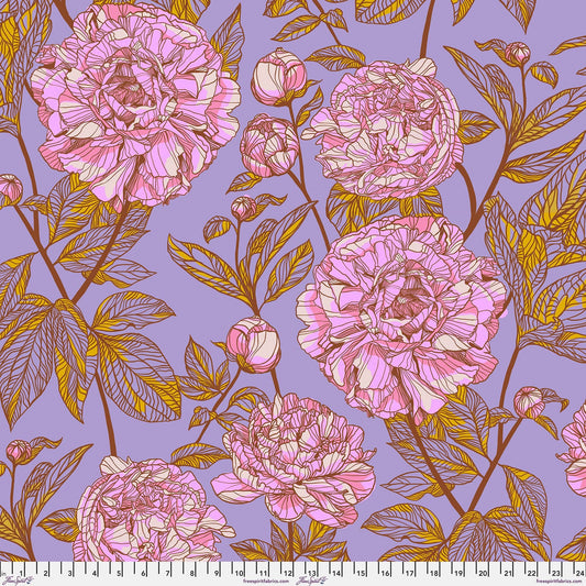 Peony Heather quilting fabric, part of the Our Fair Home fabric collection by Anna Maria Horner (SKU: QBAH009.HEATHER)