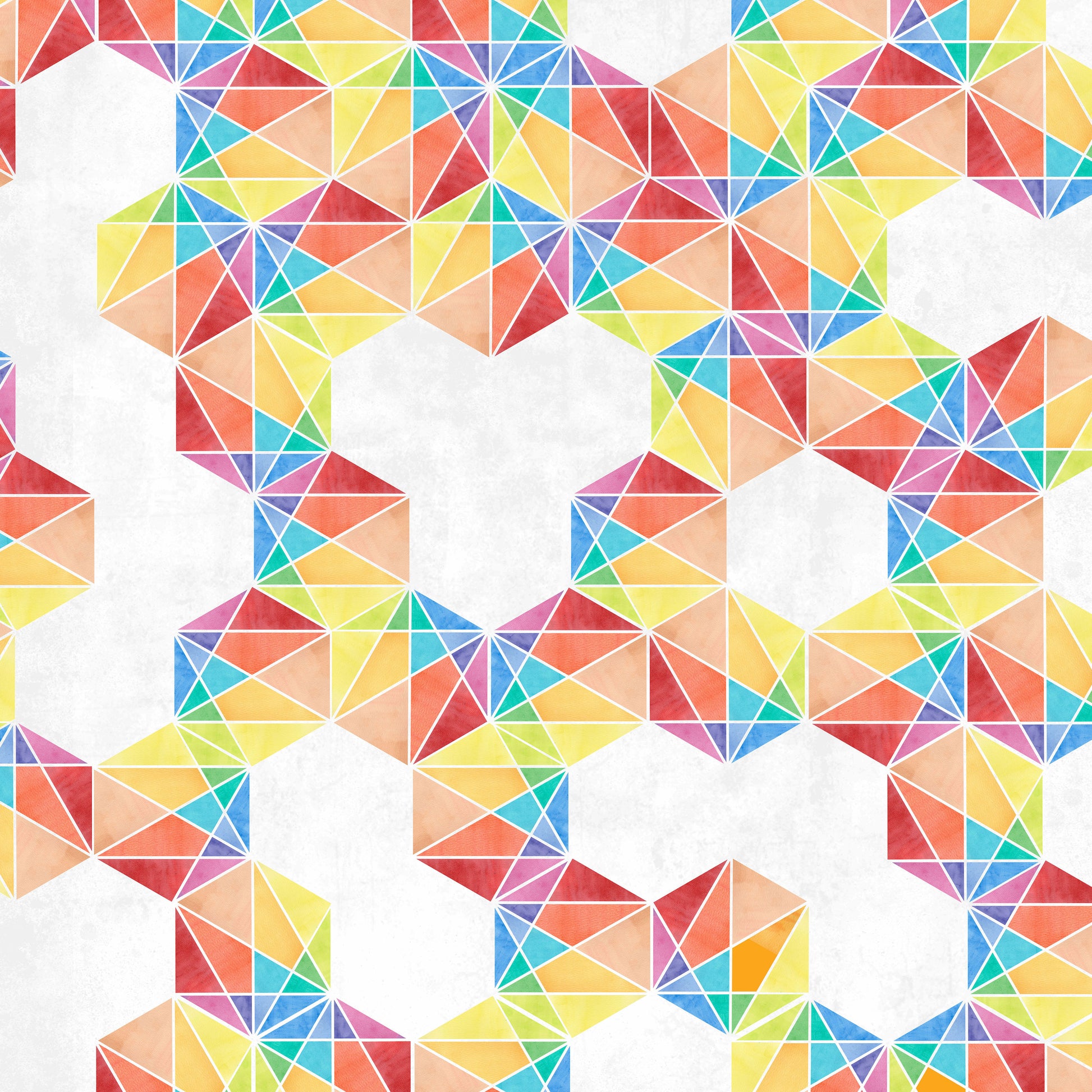 Prismatic in Polychrome 108" wide quilting fabric, part of the Hue fabric collection by Giucy Giuce (SKU: QBGG002.POLYCHROME)