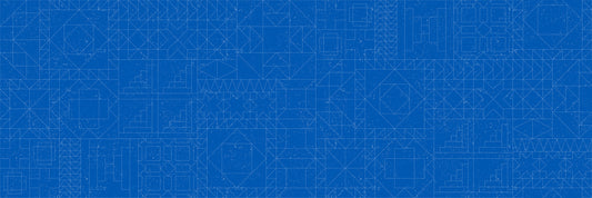 Tchotchkes - Block Party in Cobalt 108" - Giucy Giuce - QBGG003.COBALT - Half Yard (Preorder)