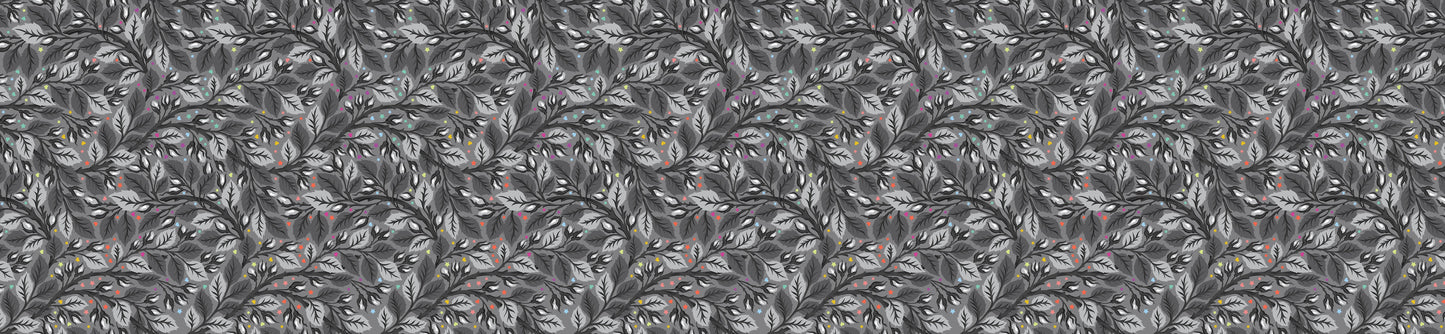 Nip in the Bud in Shadow - 108" Wideback Fabric - Graywork by Tula Pink