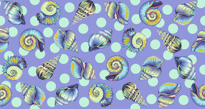 Big Shelly in Marine 108" wideback quilting fabric, part of the Floral Reef fabric collection by Tula Pink (SKU: QBTP021.MARINE)