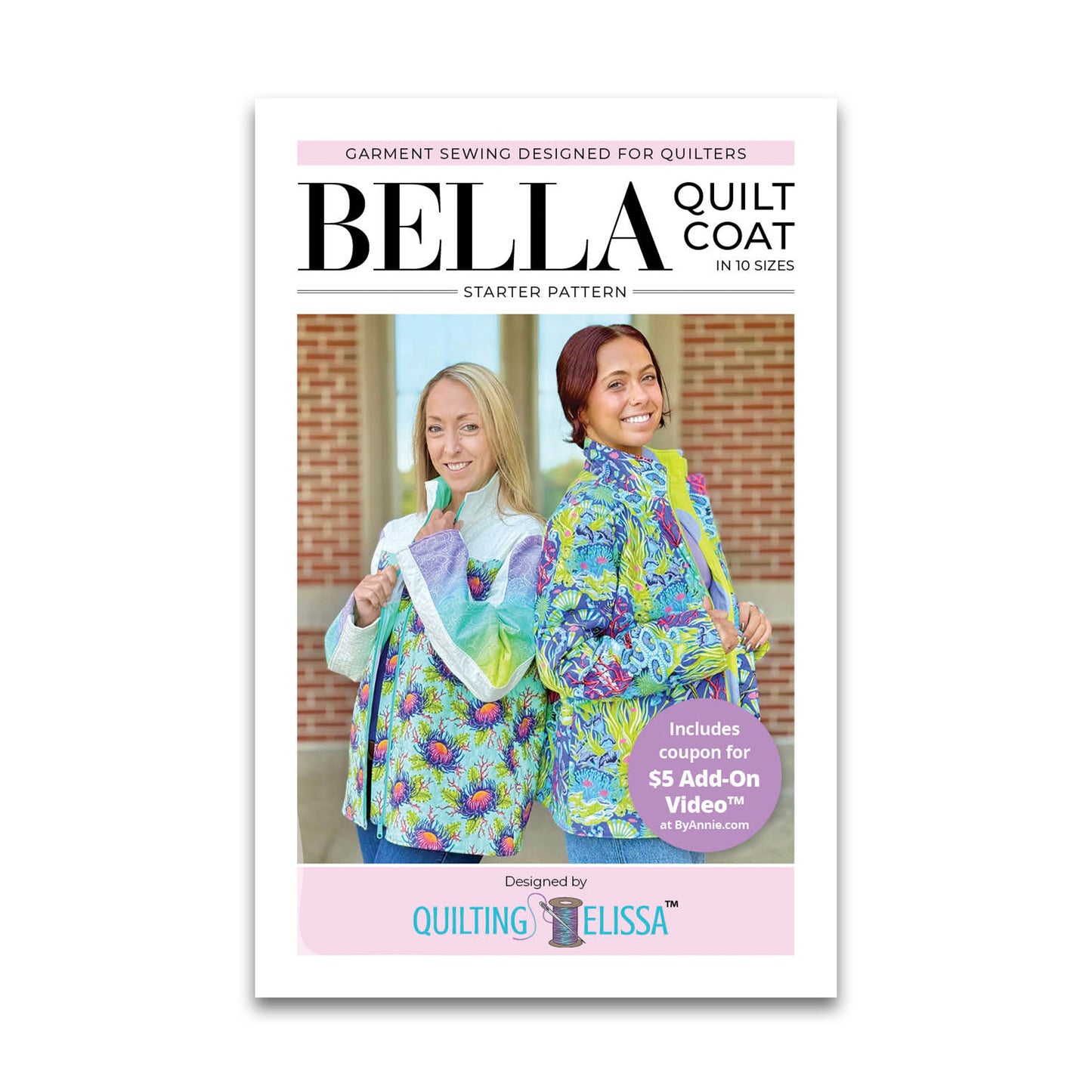 Bella Quilt Coat - Patterns by Annie - Paper Pattern - QE101