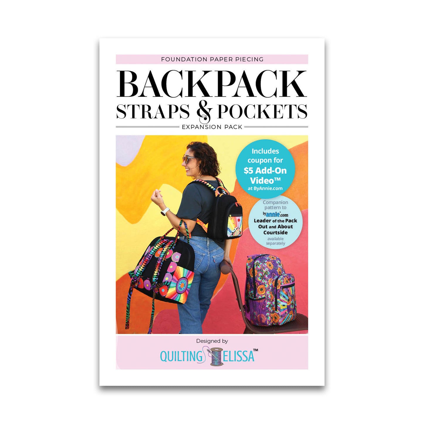 Backpack Straps and Pockets FPP Expansion Pack - Patterns by Annie - Paper Pattern - QE104 (Preorder)