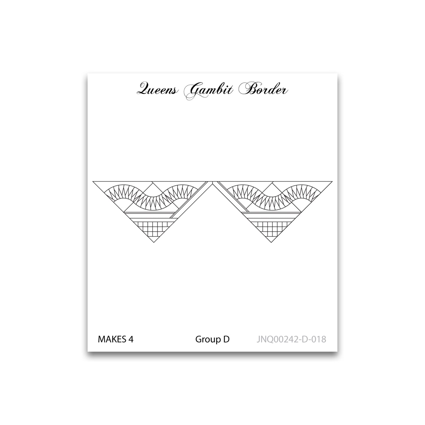 Queen's Gambit Quilt Border - Quiltworx - JNQ00242D018