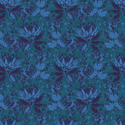 Wandering Eye - Rayon - Gathering in Cool - Kathy Doughty - R91065-45 - Half Yard