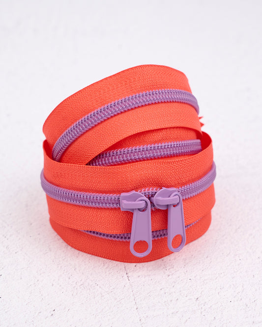 40" Handbag Zipper - Lavender Citrus - Renaissance Ribbons