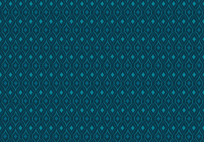 Flowerland - Diamonds in Peacock - RS0070 14 - Half Yard