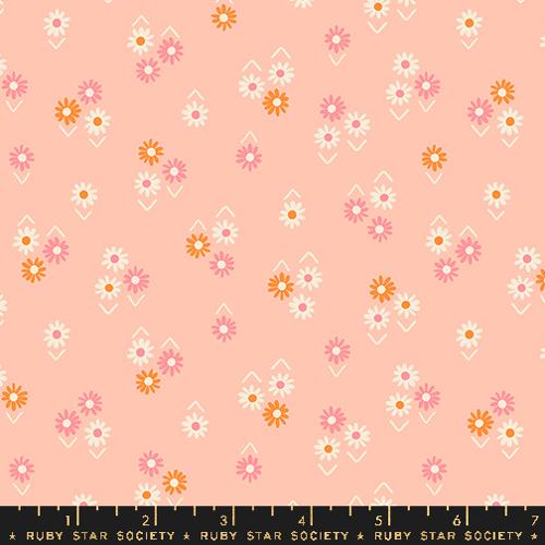 PREORDER - Juicy - Baby Flowers in Peach - Melody Miller - RS0092 12 - Half Yard
