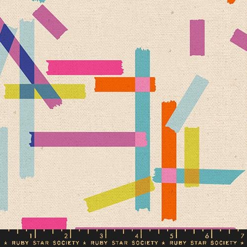 Washi Plus - Washi Tape in Natural CANVAS - Rashida Coleman Hale - RS1106 11L - Half Yard