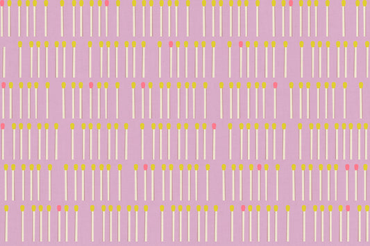 Meet Your Match in Wisteria quilting fabric, part of the Lofi Linens fabric collection by Rashida Coleman Hale (SKU: RS1132 19CL)