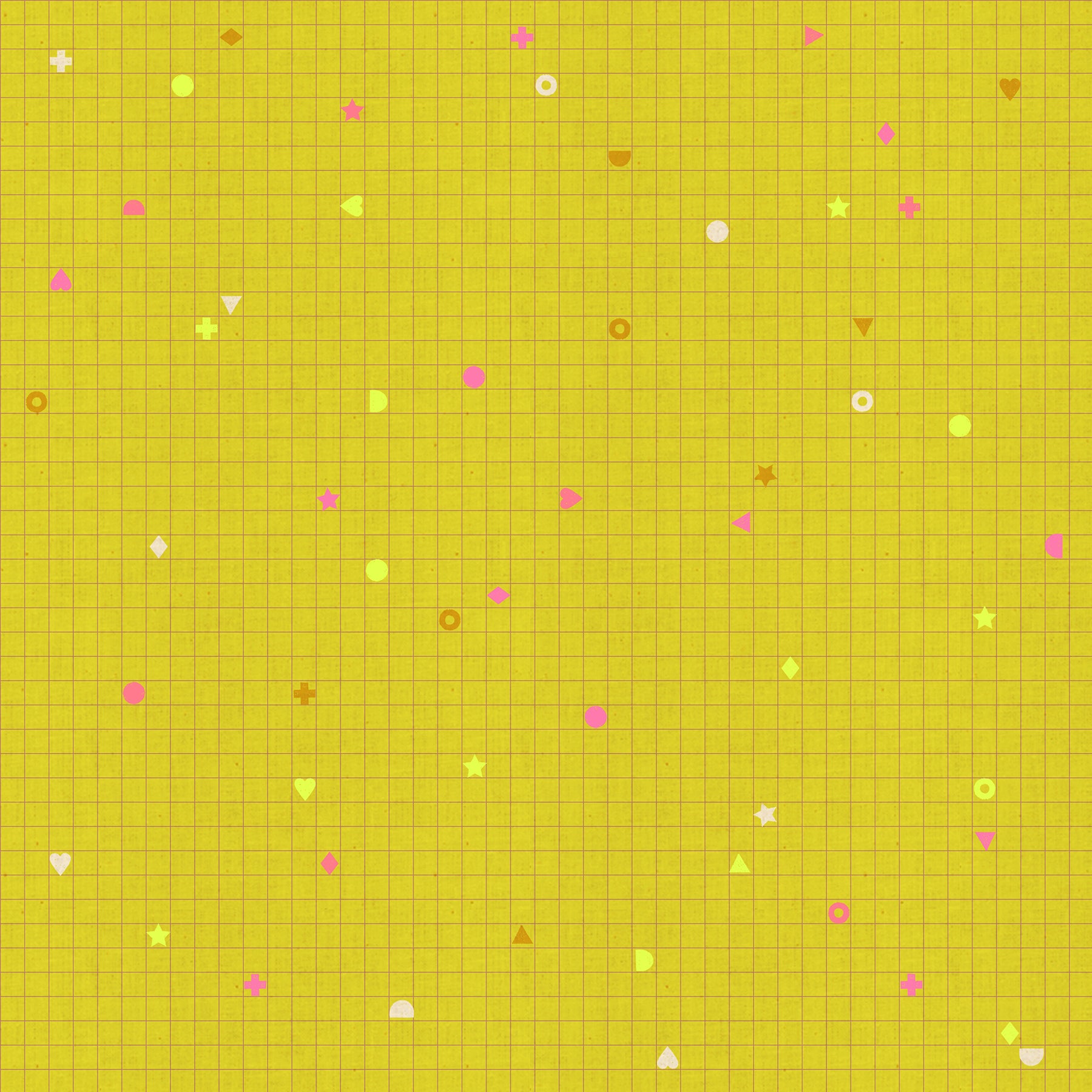 Power Grid in Citron quilting fabric, part of the Lofi Linens fabric collection by Rashida Coleman Hale (SKU: RS1135 13CL)