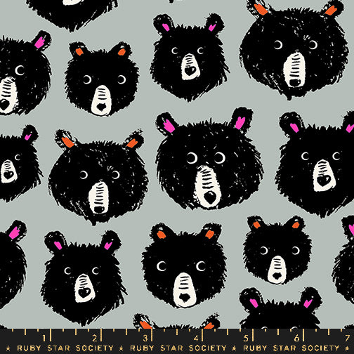 PREORDER - Teddy And The Bears - Teddy And The Bears in Oyster - Sarah Watts - RS2102 16 - Half Yard
