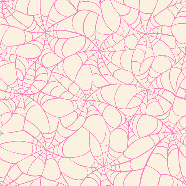 Glow Garden - Tangled Web in Natural - Sarah Watts - RS2119 12N - Half Yard