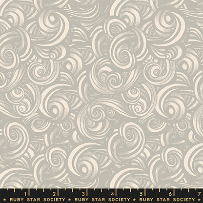 Smoke in Oyster quilting fabric, part of the Fireglow fabric collection by Sarah Watts (SKU: RS2135 11)