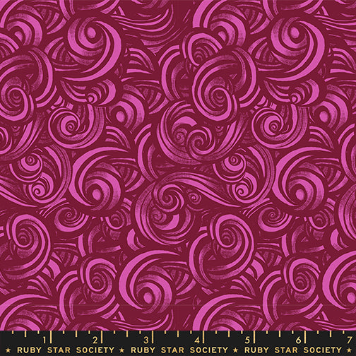 Smoke in Rose quilting fabric, part of the Fireglow fabric collection by Sarah Watts (SKU: RS2135 14)
