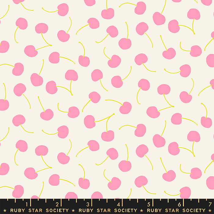 Sugar Cone - Cherries in Flamingo - RS3066 11 - Half Yard