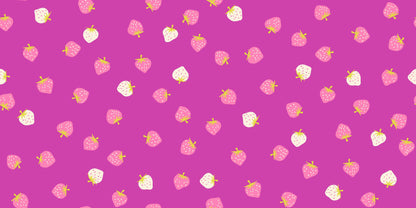 Strawberry - Strawberry Toss in Berry - Kimberly Kight - RS3085 18 - Half Yard