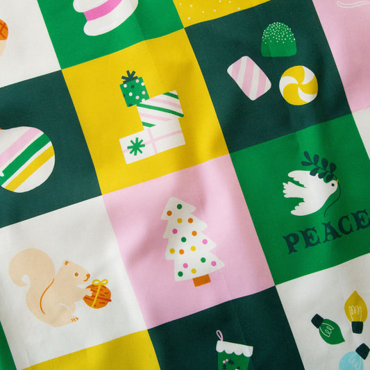 Merry Happy - Merry Happy Panel in Verdant - by Ruby Star Society